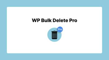 WP Bulk Delete Pro WordPress plugin